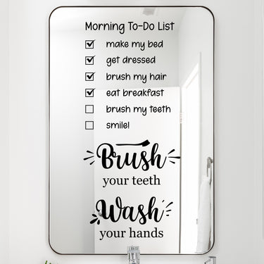 Bathroom Mirror Decals